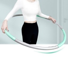 홈트 살빼기 실내운동 소프트형 NBR 훌라후프 1.2KG 체중관리, 1개, 핑크그레이