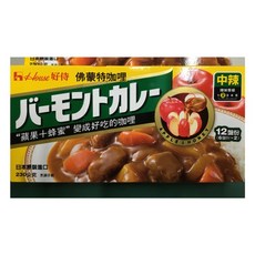 House 好侍 佛蒙特咖哩塊 蘋果+蜂蜜 中辣, 1個