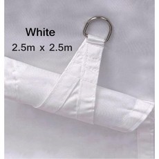 천막 방수 야외 5M 차양 항해 캠핑 캔버스 타포린 5X2 그늘막 2X2 파티오 정원 2X3, White 2 5x2 5, 1개