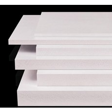건축 폼보드 페놀폼 호환 PVC 모형 스티로폼 폼포드, 화이트100mm x 100mm x 3mm1장, 1개, 1cm