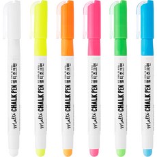 문교 멀티 초크펜 12개입 / 6가지 컬러 / 고체형 초크마카 / 트위스트 타입 / 보드 유리펜, 노랑 12본