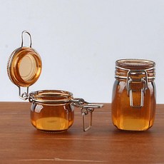 휴대용 봉인 된 쌀 양동이 투명 시 컨테이너 주방 곡물 밀가루 저장 용기 애완 탱크, 1개