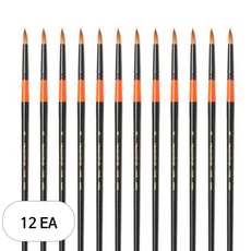 화홍 수채화붓 700R, 8호, 12개입