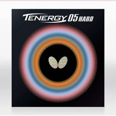 테너지05하드 / Tenergy 05 Hard 버터플라이 탁구 러버 / 탁구 라바 / 고무 하드 러버 / 강한 반발력 / 드라이브용 블랙 / 레드 / 2.1mm 정품 /, 빨강, 1개