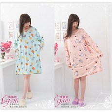 瑪嘉妮Majani 中大尺碼牛奶絲長袖睡衣 - 寬鬆舒適居家服 ja-004