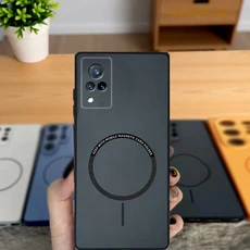 Vivo V21 전화 케이스 vivo 5G 4G 커버 컬러 마그네틱 백, 01 생체 V21 5G, 04 XCK black