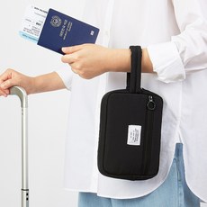 패밀리 패스포트 스트랩 파우치
