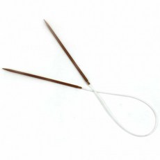 뜨개질 줄 바늘 4mm 뜨개질바늘 털실바늘 둘레바늘 뜨개바늘 목도리뜨개바늘 줄바늘 나무줄바늘 손뜨개바늘, 1개