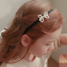 럭키밤비네 쁘띠 펄리본 헤어밴드