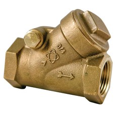 NIBCO T-413-Y-LF 실리콘 브론즈 무연 체크 밸브 수평 스윙 125등급 PTFE 시트 12인치 여성 NPT 스레드FIPT