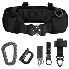 바르고 텍티컬 멀티 전술벨트세트 몰리 아웃도어 밀리터리, 옵션2. 블랙 세트, 1개