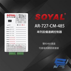 昌運 SOYAL AR-727CM TCP/IP轉RS-485 串列設備網路伺服器, 1個