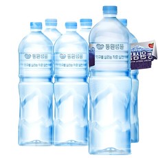 동원샘물 무라벨 2l (무료배송) 생수 물 2l, 6개