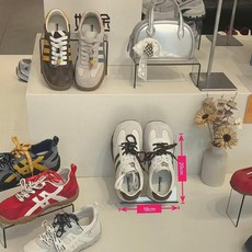 亞克力立式鞋架 黑邊透明展示架, 1個