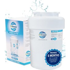 가능한 활성탄을 사용한 에코블루라이프 냉장고 물 필터 교체. 교체가 간편합니다. 최대 300갤런의 6개월간의 정수를 필터링합니다
