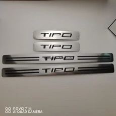 스코다 KODIAQ 스테인레스 스틸 자동차 액세서리 스커프 플레이트 문짝 씰 웰컴 페달, 은, 1) 은, 은, 1개