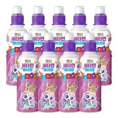 캐치티니핑 멀티비타민 미네랄 포도맛 음료 다이아나핑, 200ml, 9개