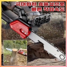 업그레이드된 고출력 목공 전기 체인톱 평생 품질 보증 독일산 고출력 전동 체인톱, 설치 불필요  조절 불필요