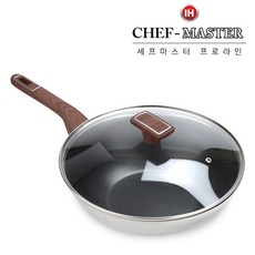 티타늄코팅 통3중바닥 스텐 궁중팬 웍28cm, 1세트, 28cm