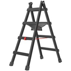 사다리 보행용 사다리 집안용 사다리, 블랙, 1개