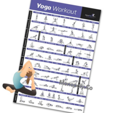 요가바지 요가 자세모음표 안내도 포스터 요가도구 밴드 기구, 본상품