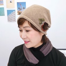JJNINE 秋冬女士毛球包頭帽