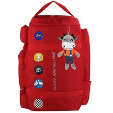 남성 백팩 대용량 여행 가방 운동 헬스 스키 숄더백, 빨간색 데님 LH5, 1개