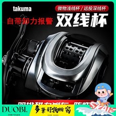 Duobi多筆 塔酷馬p1遠投水滴輪雙線杯微物魚線輪 帶卸力報警打黑防炸線超輕捲線器, (左手)P1雙線杯, 1個