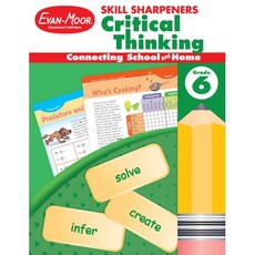 [원서] 페이퍼백 도서 에반-무어 스킬 샤프너 비판적 사고 6학년 paperback Book Evan-Moor Skill Sharpeners Critical Thinking