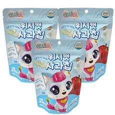 리더스인팜 위시캣 사과칩, 3개, 15g
