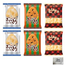 마스야 3종 6봉 세트 주먹밥 센베이 65g + 실버 샤리 58g 피케에이트 57g 먹어 비교 정리 구매 포켓 티슈 첨부, 1개, 1g
