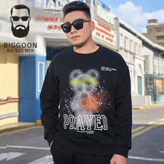 빅군 프레이드 맨투맨 남성용 빅사이즈 티셔츠 2XL~7XL