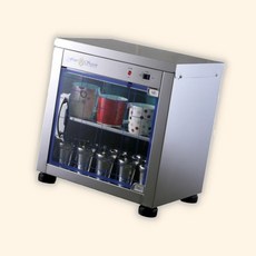 (수담스토어) 유치원 스텐 컵소독기 자외선 40개 물컵살균기 40 42 30cm