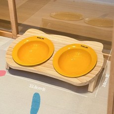 實木寵物圍欄 櫸木製框透明圍欄 自由組合 室內寵物圍欄 隔離護欄 貓咪 加高加厚狗圍欄 寵物柵欄狗籠, 木碗架+雙碗+灰色廁所【48*40】, 1個