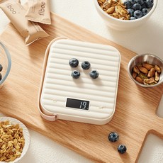 미니플 파스텔 주방 저울, 아이보리, PA-01, 10kg