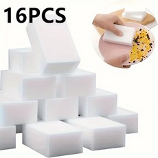 다기능 나노 스펀지 블록 가정용 설거지 지우개 클리닝 패드 매직 주방, 16PCS