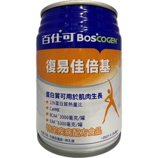 百仕可 BosCOGEN 復易佳倍基營養素，高蛋白，含BCAA、EAA，適用於病後補養, 250ml, 24個