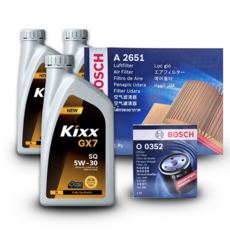 더 넥스트 스파크 (M400) 1.0 가솔린 엔진오일세트 킥스 GX7 5W30 (구) G1, 킥스 GX7 5W30 엔진오일세트, 기본세트▶엔진오일세트만 구매하기