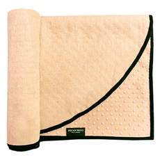 국내산 피칸데코 요가타월 182x65cm 미끄럼방지 도트처리, 오렌지, 1개