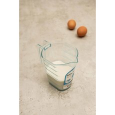 Inomata 烘焙料理用耐熱刻度量杯, 淺藍色, 1個, 500ml