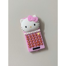 키티 슬라이드 미니 계산기 2color, 1개, 핑크