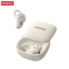 MINISO X10 무선 마이크 노이즈 수면 내구성 캔슬링 컨트롤 이어폰 터치 블루투스 매우, 1개, White
