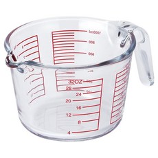 네오플램 내열유리 계량컵, 혼합색상, 1000ml, 1개