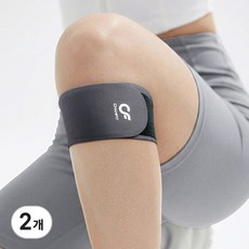 챔핏 와이드핏 슬개건 무릎보호대, 2개, 블랙