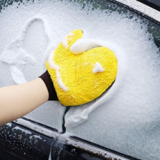 세차 장갑 다용도 미트형 양면 극세사 세차 미트 타월 청소용 걸레 관리 차량 외부 도구