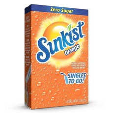 SINGLES TO GO Sunkist Singles To Go Drink Mix 오렌지 각 6개패킷이 3개