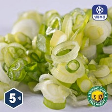 냉동 대파 슬라이스 손질야채 파기름, 5개, 600g
