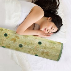 대나무 쿨 통풍 죽부인 롱 베개, 1개