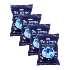 웰프레쉬 냉동 블루베리 1kg(미국산), 4개, 1kg