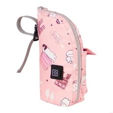 병 휴대용 여행 밀크 먹이 커버, 2. Puppy pink, 1개